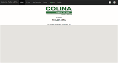 Desktop Screenshot of colinaparkhotel.com.br