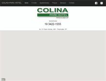 Tablet Screenshot of colinaparkhotel.com.br